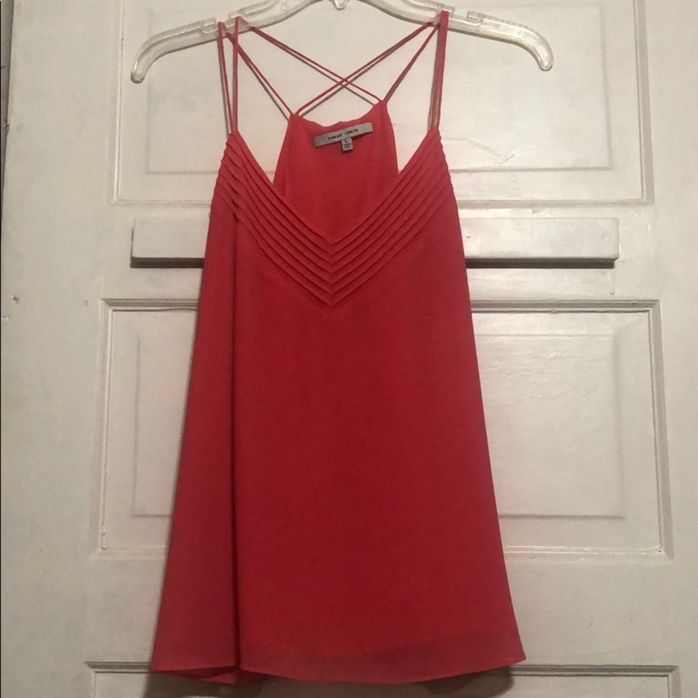 Pink Size L Naked Zebra strappy tank